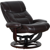 New Life Lighting 2 Piece Owen Recliner Armchair &amp; Footstool Set