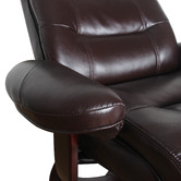 New Life Lighting 2 Piece Owen Recliner Armchair &amp; Footstool Set