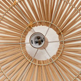 New Life Lighting Rollo Bamboo Pendant Light