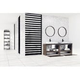 Thermogroup Round Mirror with Black Frame