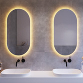 Thermogroup Ablaze Oval Backlit Mirror