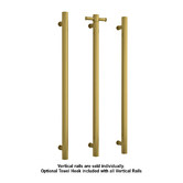 Thermogroup Thermorail 900mm Vertical Heated Towel Rail with Hook