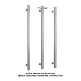 Thermogroup Rounded Brushed Vertical Single Bar Rail