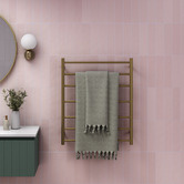 Thermogroup Thermorail 600 x 800mm Brushed Gold Heated Towel Rail