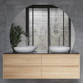 Thermogroup Ablaze Glue-to-Wall Mirror