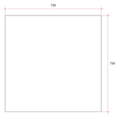 Thermogroup Jackson Polished Edge Glue-to-Wall Mirror with Demister