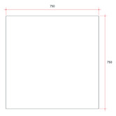 Thermogroup Jackson Polished Edge Glue-to-Wall Mirror
