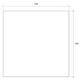 Thermogroup Montana 750mm Bevelled Edge Glue-to-Wall Mirror