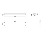 Thermogroup Thermorail Round 600mm 2V Heated Towel Rail