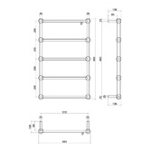 Thermogroup Thermorail 560x800mm Heritage Ladder Heated Towel Rail
