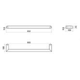 Thermogroup Thermorail Round 600mm 2V Heated Towel Rail