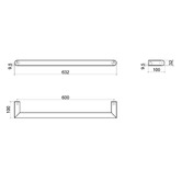 Thermogroup Thermorail 600mm Heated Towel Bar