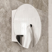 Thermogroup Ablaze Vienna 600mm Round Mirrored Shaving Cabinet