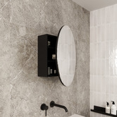 Thermogroup Ablaze Vienna 600mm Round Mirrored Shaving Cabinet