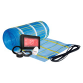 Thermogroup Thermonet 150W/m&sup2; Self Adhesive Under Tile Heating with Black Dual Thermostat