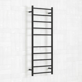 Thermogroup Thermorail 450 x 1200mm Matte Black Stainless Steel Heated Towel Rail