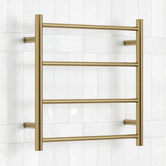 Thermogroup Thermorail 550 x 550mm 4 Bar Stainless Steel Heated Towel Rail