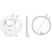 Thermogroup Round LED Mirror