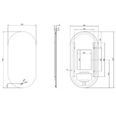 Thermogroup Oval LED Mirror