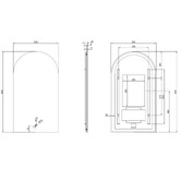 Thermogroup Arched LED Mirror