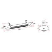 Thermogroup Ash 1200W Black Outdoor Heater