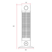 Thermogroup Cedar 1200W Black Outdoor Portable Heater
