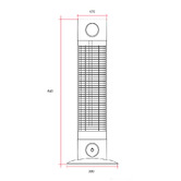 Thermogroup Cedar 1800W Black Outdoor Portable Heater