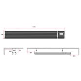 Thermogroup Lotus 1800W Black Outdoor Heater
