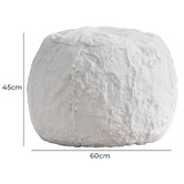 By Designs Bardin Faux Fur Pouffe
