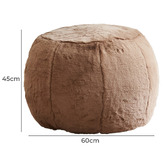 By Designs Bardin Faux Fur Pouffe