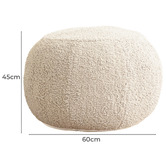 By Designs Burke Boucle Pouffe