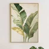 By Designs Green Palm I Framed Canvas Wall Art
