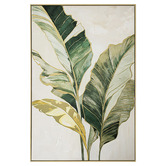 By Designs Green Palm I Framed Canvas Wall Art