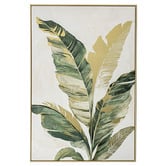 By Designs Green Palm II Framed Canvas Wall Art