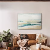 By Designs Abstract Coastal Framed Canvas Wall Art