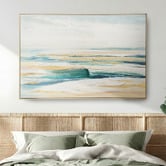 By Designs Abstract Coastal Framed Canvas Wall Art