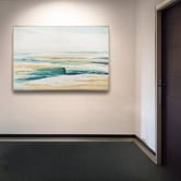 By Designs Abstract Coastal Framed Canvas Wall Art
