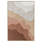 By Designs Ochre Ripples Framed Canvas Wall Art