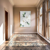 By Designs White Magnolia Framed Canvas Wall Art