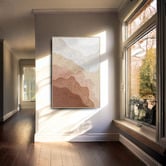 By Designs Ochre Ripples Framed Canvas Wall Art