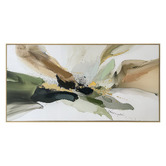 By Designs Green Abstract Framed Canvas Wall Art