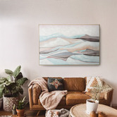 By Designs Mountain Landscape Framed Canvas Wall Art
