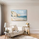 By Designs Painted Shore Framed Canvas Wall Art