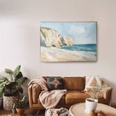 By Designs Painted Shore Framed Canvas Wall Art