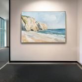 By Designs Painted Shore Framed Canvas Wall Art