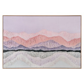 By Designs Pink Landscape Framed Canvas Wall Art