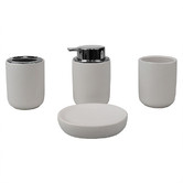 Olola Living 4 Piece Luxe Ceramic Bathroom Accessory Set