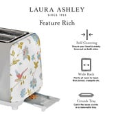 Laura Ashley 2 Piece Elveden 1.7L Dome Kettle &amp; 2 Slice Toaster Set