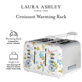Laura Ashley 2 Piece Elveden 1.7L Dome Kettle &amp; 4 Slice Toaster Set