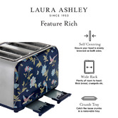 Laura Ashley Laura Ashley Elveden 4 Slice Toaster